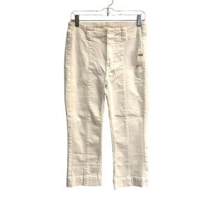 Pilcro by Anthropologie New High-Rise Crop Jeans Cream Size 27 NWT $138